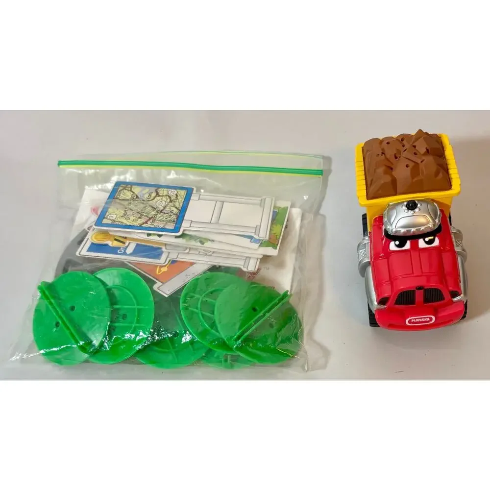 Vintage 2000 Playskool Chuck My Countin’ Truck Roadway Play Set- Complete